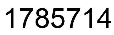 Número 1785714 imagen negro