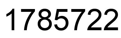 Número 1785722 imagen negro