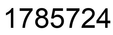 Número 1785724 imagen negro