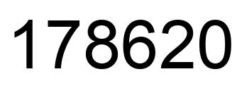Número 178620 imagen negro
