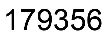 Número 179356 imagen negro