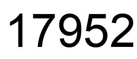 Número 17952 imagen negro