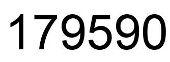 Número 179590 imagen negro