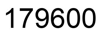 Número 179600 imagen negro