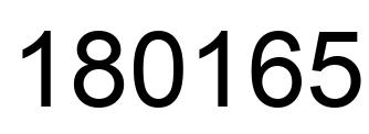 Número 180165 imagen negro