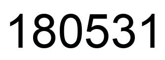 Número 180531 imagen negro