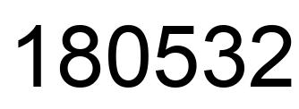 Número 180532 imagen negro