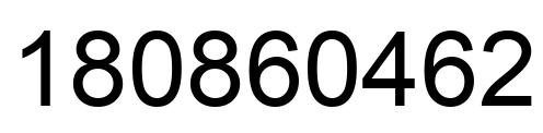 Number 180860462 black image