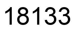 Número 18133 imagen negro
