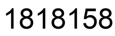 Número 1818158 imagen negro