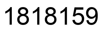 Número 1818159 imagen negro