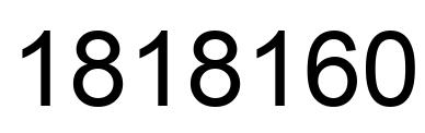 Número 1818160 imagen negro