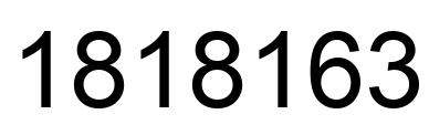 Número 1818163 imagen negro