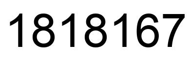 Número 1818167 imagen negro