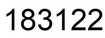Número 183122 imagen negro