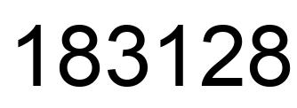 Número 183128 imagen negro