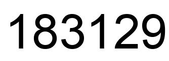 Número 183129 imagen negro