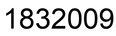 Número 1832009 imagen negro