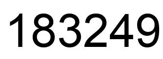 Número 183249 imagen negro