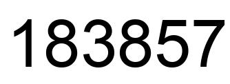 Número 183857 imagen negro
