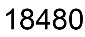 Number 18480 black image