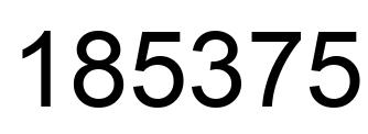 Número 185375 imagen negro