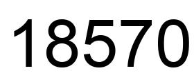 Número 18570 imagen negro