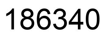 Número 186340 imagen negro