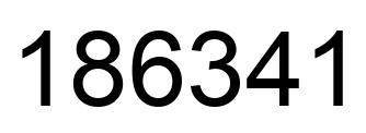 Número 186341 imagen negro