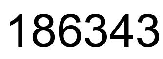Número 186343 imagen negro