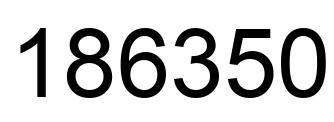 Número 186350 imagen negro