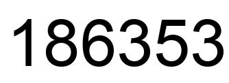 Número 186353 imagen negro