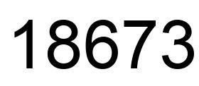 Número 18673 imagen negro