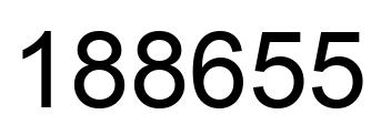 Número 188655 imagen negro