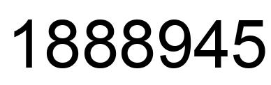 Número 1888945 imagen negro
