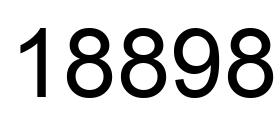 Número 18898 imagen negro