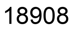 Number 18908 black image