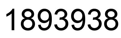 Number 1893938 black image