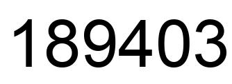 Número 189403 imagen negro
