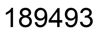 Número 189493 imagen negro