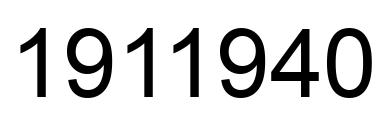 Número 1911940 imagen negro