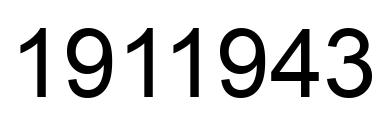 Número 1911943 imagen negro