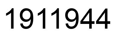 Número 1911944 imagen negro