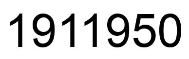 Número 1911950 imagen negro
