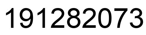 Number 191282073 black image