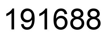 Number 191688 black image