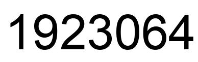 Número 1923064 imagen negro
