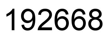 Número 192668 imagen negro