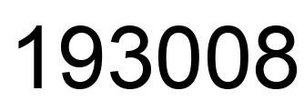 Number 193008 black image