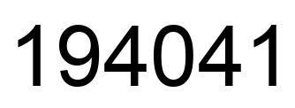 Número 194041 imagen negro